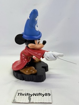 Disney Parks Fantasia Sorcerer Mickey Mouse Lighted Hat Figurine (bad Lights)