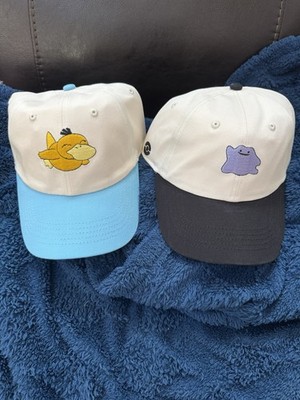Bundle of 2 Pokémon x Target Ditto & Psyduck Hats Embroidered Cap NEW