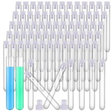 Xuhal 400 Pack Plastic Test Tubes 12 x 100mm 12 ml Lab Tubes Test for Scientific