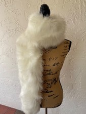 NWT/ White Faux fur wrap, stole, TULIP BRIDAL , Small
