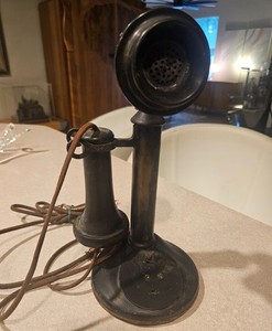 Vintage American Bell Telephone Company Antique Candlestick Telephone Phone