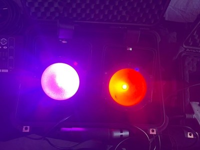 Pair of American DJ DOT Lighting Par RGBL Color Mixing & Linear Color Light-Used