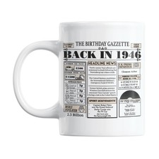 Gift Island 80th Birthday Gifts Mug for 5 cm (width) x 5 (height), 1946