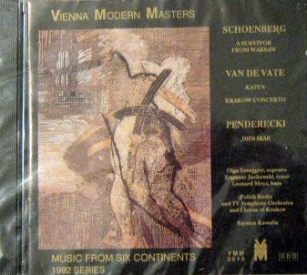 KRZYSZTOF PENDERECKI - Schoenberg - A Survivor From Warsaw, For Narrator, Male