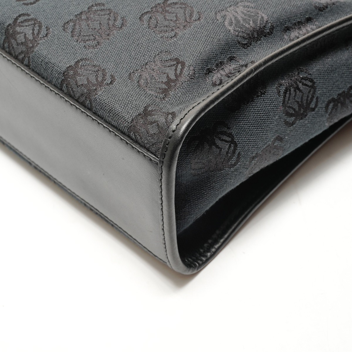 Authentic LOEWE Canvas Anagram Repeat Handbag bla… - image 6