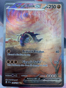 Great Tusk Ex 246/198 - Scarlet Violet Base Special Illustration NM Pokemon