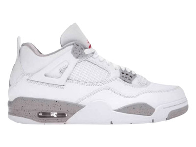 NIKE Air Jordan 4 Retro 'White Oreo' Sneakers Size 7Y/W8.5