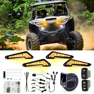 Street Legal UTV Turn Signal Horn Plug Play For Yamaha Wolverine RMAX2 1000 850