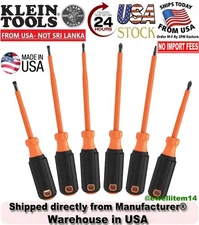Klein Tools 85076INS Screwdriver Set 1000V Insulated 6-Piece - New in box/Sealed
