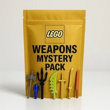 100x LEGO Weapons Armor Accessories Lot Mystery Pack Minifigure