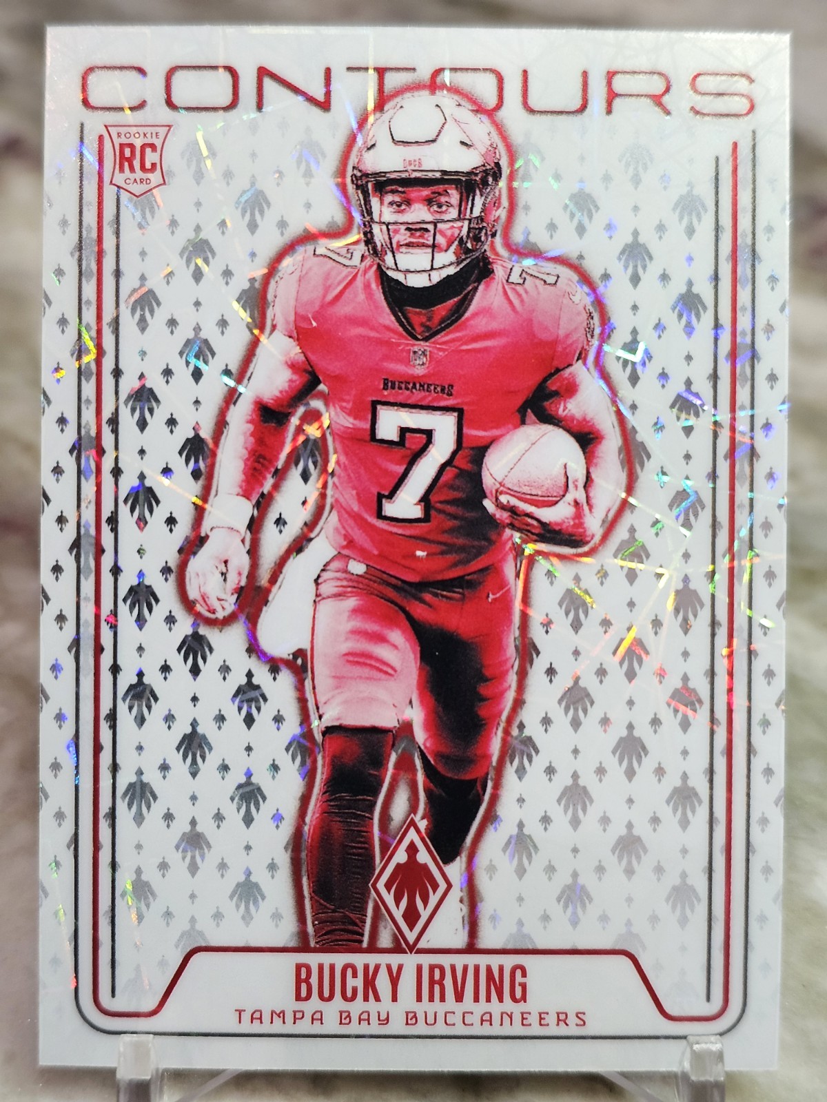 2024 Panini Phoenix Bucky Irving (RC) Contours Lazer #CON-BIG Buccaneers 🔥🔥