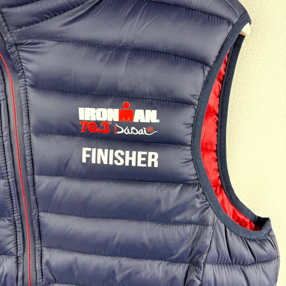 Ironman Dubai Finisher Vest Puffer Jacket Men Large 70.3 Full Zip Sports Council - Image 2 of 4