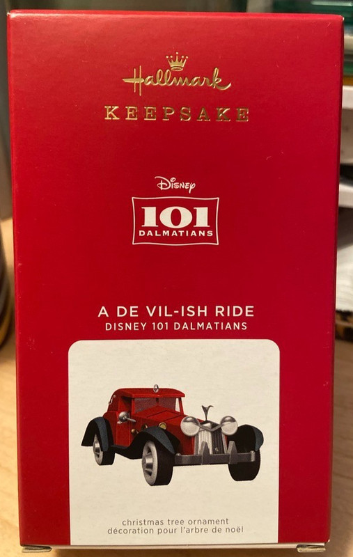2021 Hallmark *A De Vil-ish Ride* Disney 101 Dalmatians  Brand New