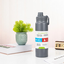 Insulated Water Bottle 800ml Stainless Steel Leakproof BPA Free Sports Flask Gym