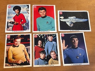 STAR TREK William Shatner Leonard Nimoy DeForest Kelley 1979 MEXICO CARDS