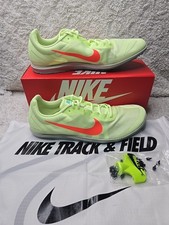 Nike Zoom Rival Volt Green Men's Track Spikes Shoes Bag  Tool New Size 12.5