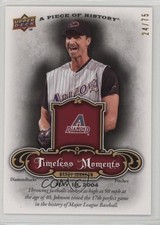 2009 A Piece of History Timeless Moments Red 24/75 Randy Johnson #TM-RJ HOF 2k3