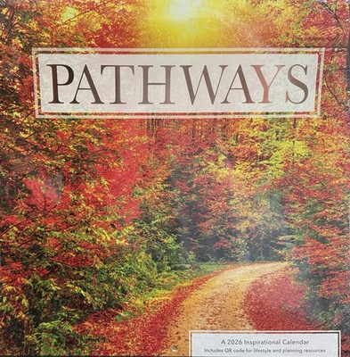 2026 PATHWAYS  INSPIRATIONAL WALL CALENDAR 12'' x 24''