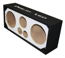 Deejay Led D10T2H1BRAZIL Dual 10" Woofer Enclosure with Horn and Tweeters