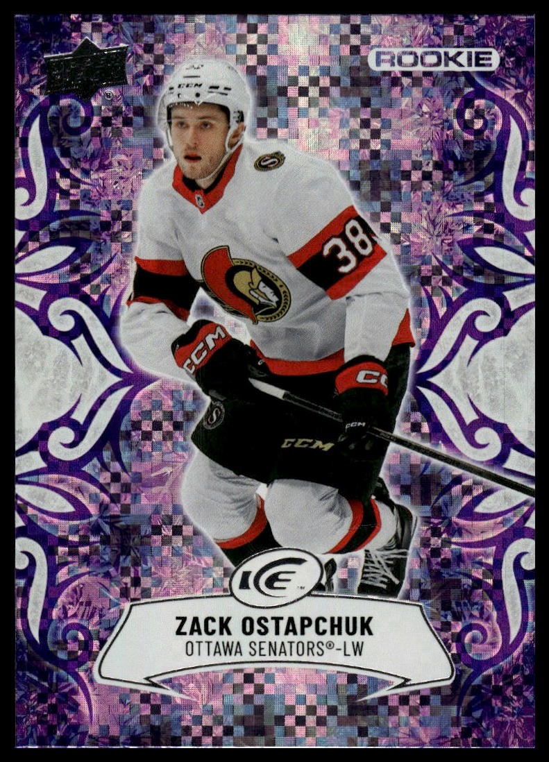 2024-25 Upper Deck Ice #134 Zack Ostapchuk Purple RC