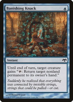 Banishing Knack x1 Eventide MTG Magic the Gathering Blue Instant Card