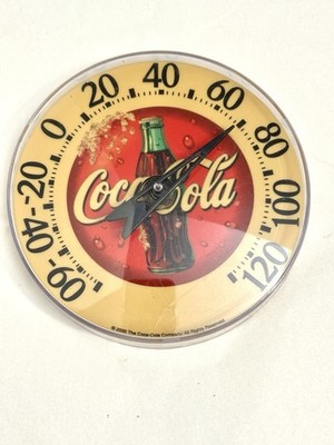 Vintage 1998 Coca-Cola Brand Thermometer Wall Sign Made In USA 4 