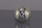 Vintage Sterling Silver 23mm Etched Floral Patterned Dome Band Ring 925 Sz: 7