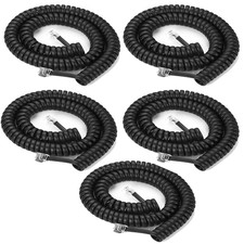 5Pack Phone Cord Landline8Ft Uncoiled / 1.4Ft Coiled Landline Handset...