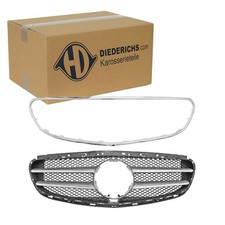 DIEDERICHS SPORT KÜHLERGRILL SCHWARZ CHROM passend für MERCEDES E-KLASSE W212