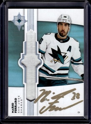 2022-23 Ultimate Collection #UE-MF Mario Ferraro Emblems Auto