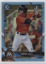 2018 Bowman Draft Chrome Sky Blue Refractor 12/402 Connor Scott #BDC-158 9bg