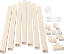 126in Cord Hider Kit, ZhiYo Wire Hiders for TV on Wall, Paintable Cable Manageme