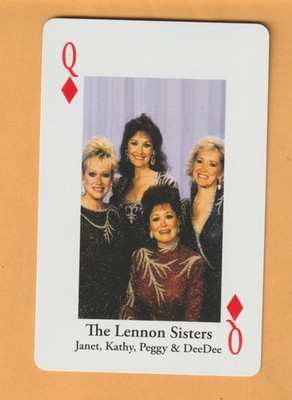 The Lennon Sisters 2017 Lawrence Welk Playing Card #12D Janet Kathy Peggy DeeDee