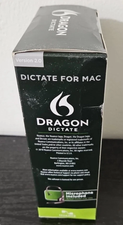 Nuance Dragon Dictate 2.0 Speech recognition for Mac OS X Speak and words appear - Image 3 of 4