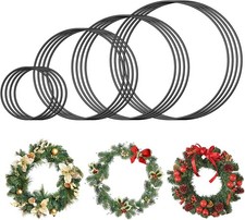 16 Pack Metal Dream Catcher Hoops - Large Floral Wreath Rings for Crafts