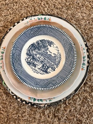 Vintage Mixed Collector Plates Lot - W.R. Midwinter, Hand-Painted 1971, Floral S