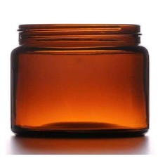 500ml Clear/Amber Glass Jars with Black Airtight lids