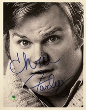 Chris Farley Signed Photo wCOA Tommy Boy SNL Beverly Hills Ninja Autograph