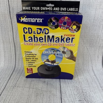 Memorex CD & DVD Label Maker System Kit For PC and Mac OS X Music, Photo, Video