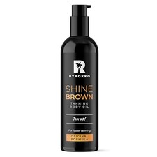 BYROKKO Shine Brown Br&auml;unungs&ouml;l (150 ml), XXL Sonnenbank Br&auml;unungsbeschleuniger f&uuml;r UK
