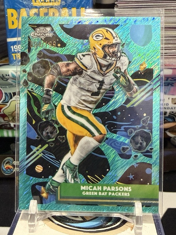 2025 Topps Cosmic Chrome Micah Parsons /199 Aqua Equinox Packers TZ