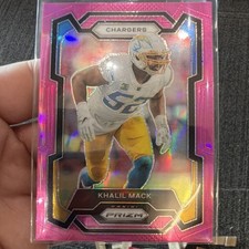 2023 Panini Prizm Khalil Mack #160 Pink Prizm Los Angeles Chargers Football