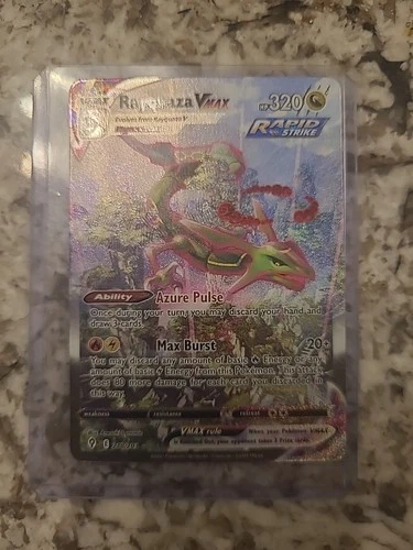 2021 POKEMON SWORD & SHIELD EVOLVING SKIES 218 FULL ART/RAYQUAZA VMAX SECRET