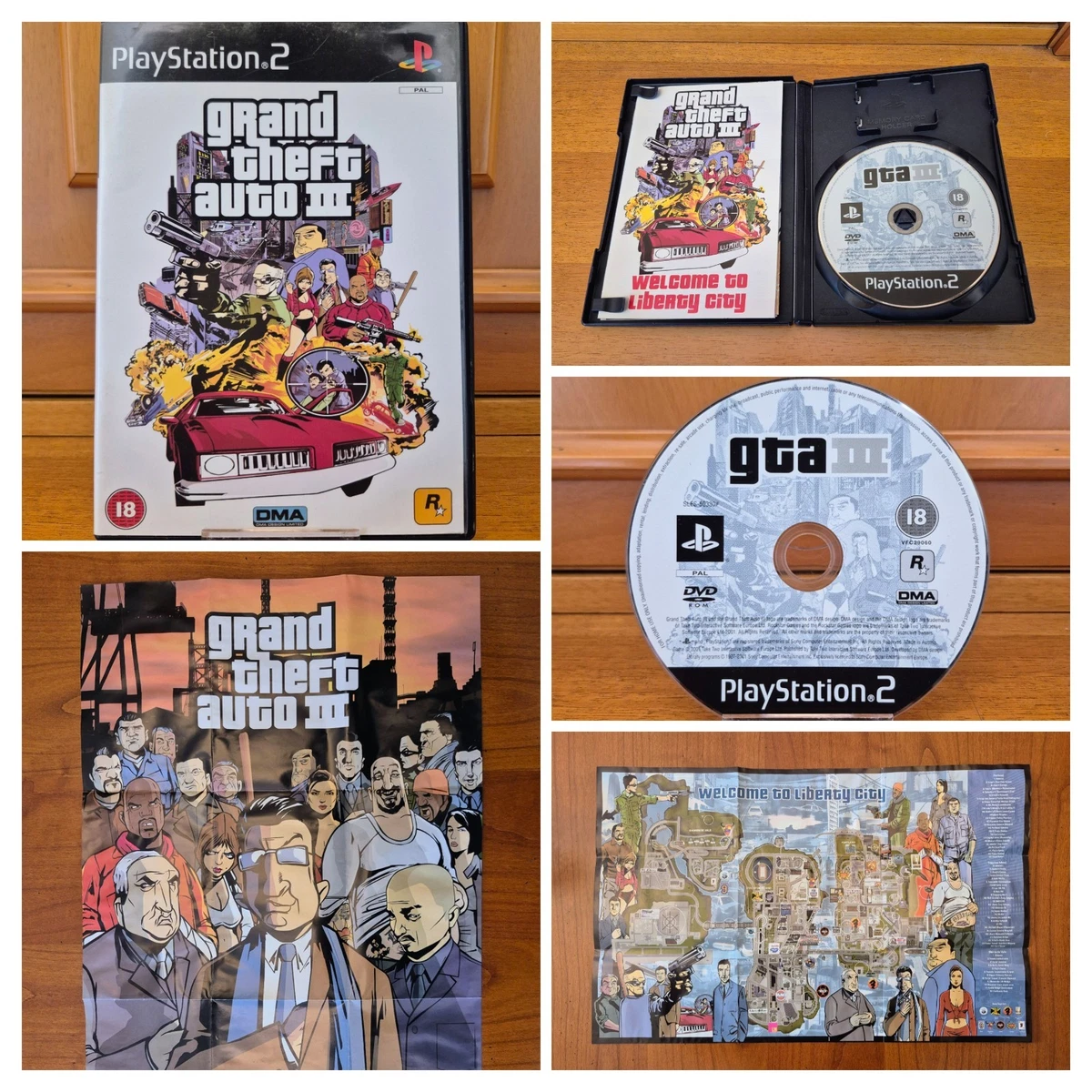 GRAND THEFT AUTO III Ps2 Greatest Hits Playstation CIB Map Manual GTA 3