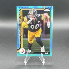2025 Topps Chrome T.J. Watt Pittsburgh Steelers #258 Serial Numbered /299