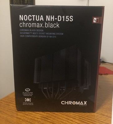 NOCTUA NH-D15S Chromax.Black, Dual-Tower CPU Cooler with NF-A15 PWM 140MM Fan