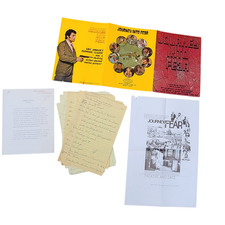 1975 JOURNEY INTO FEAR Movie Handwritten Script Brochure Ad Lot Spy Thriller