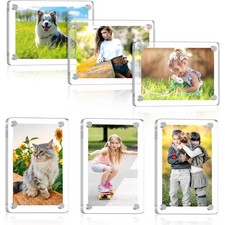 Magnetic Photo Frames for Refrigerator Mini Fridge Acrylic Picture Frame with
