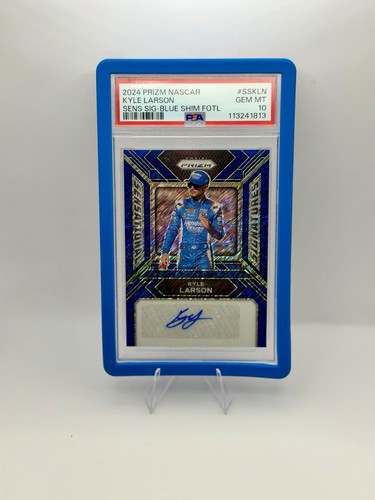 Panini 2024 Prizm Kyle Larson FOTL Sensational Signatures SS-KLN 2/4 Auto PSA 10