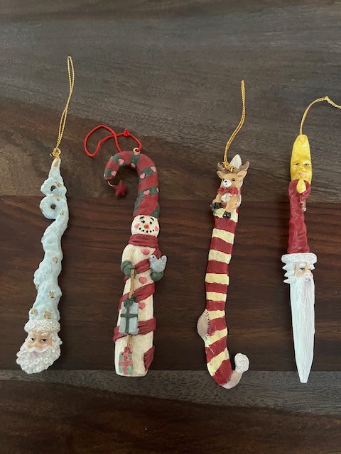 Pencil Christmas Ornaments - Variety of 4
